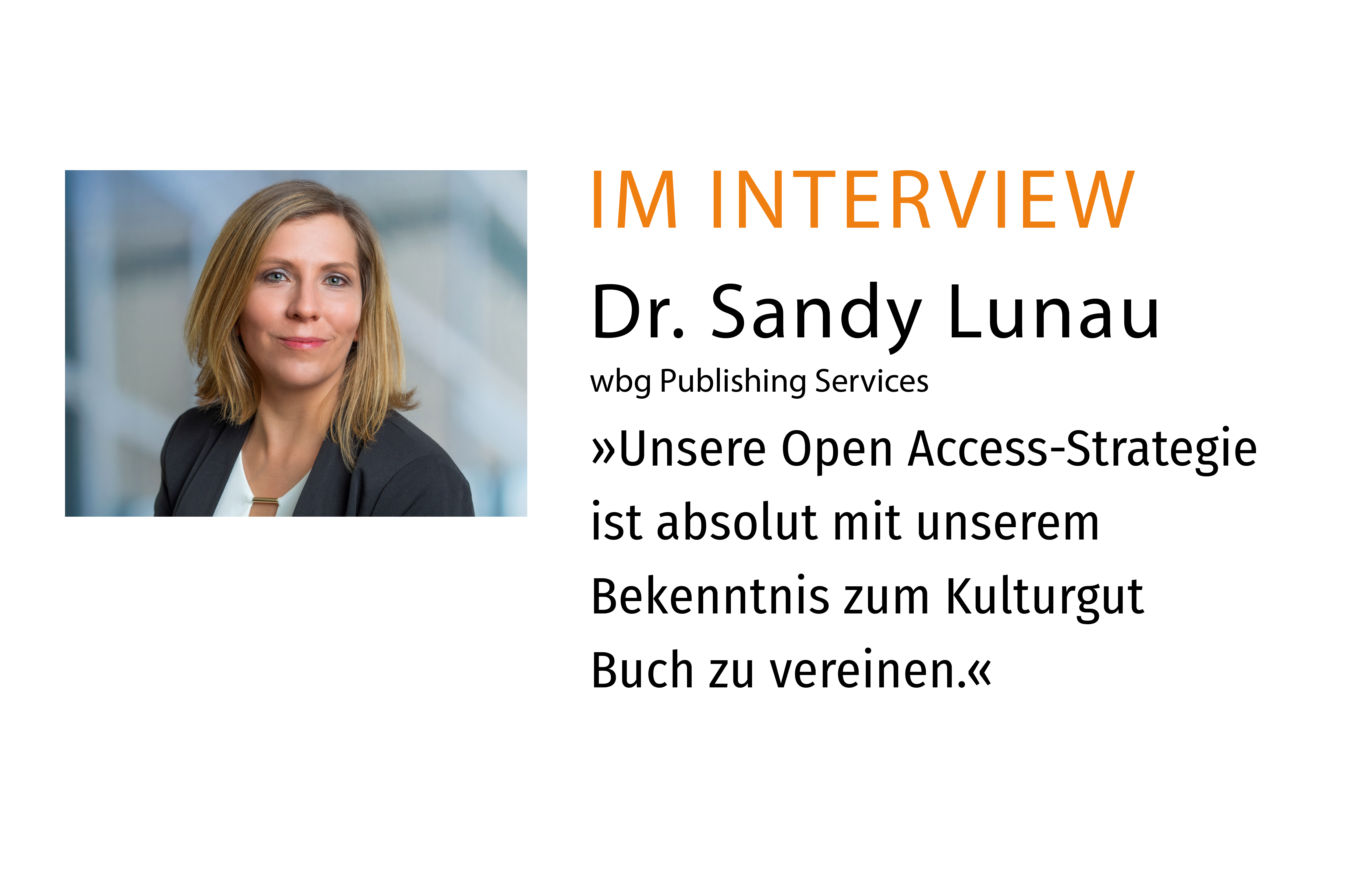 Interview mit Dr. Sandy Lunau